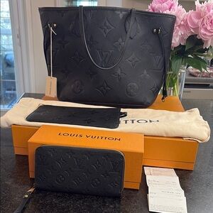 Louis Vuitton Black Monogram Tote Bag